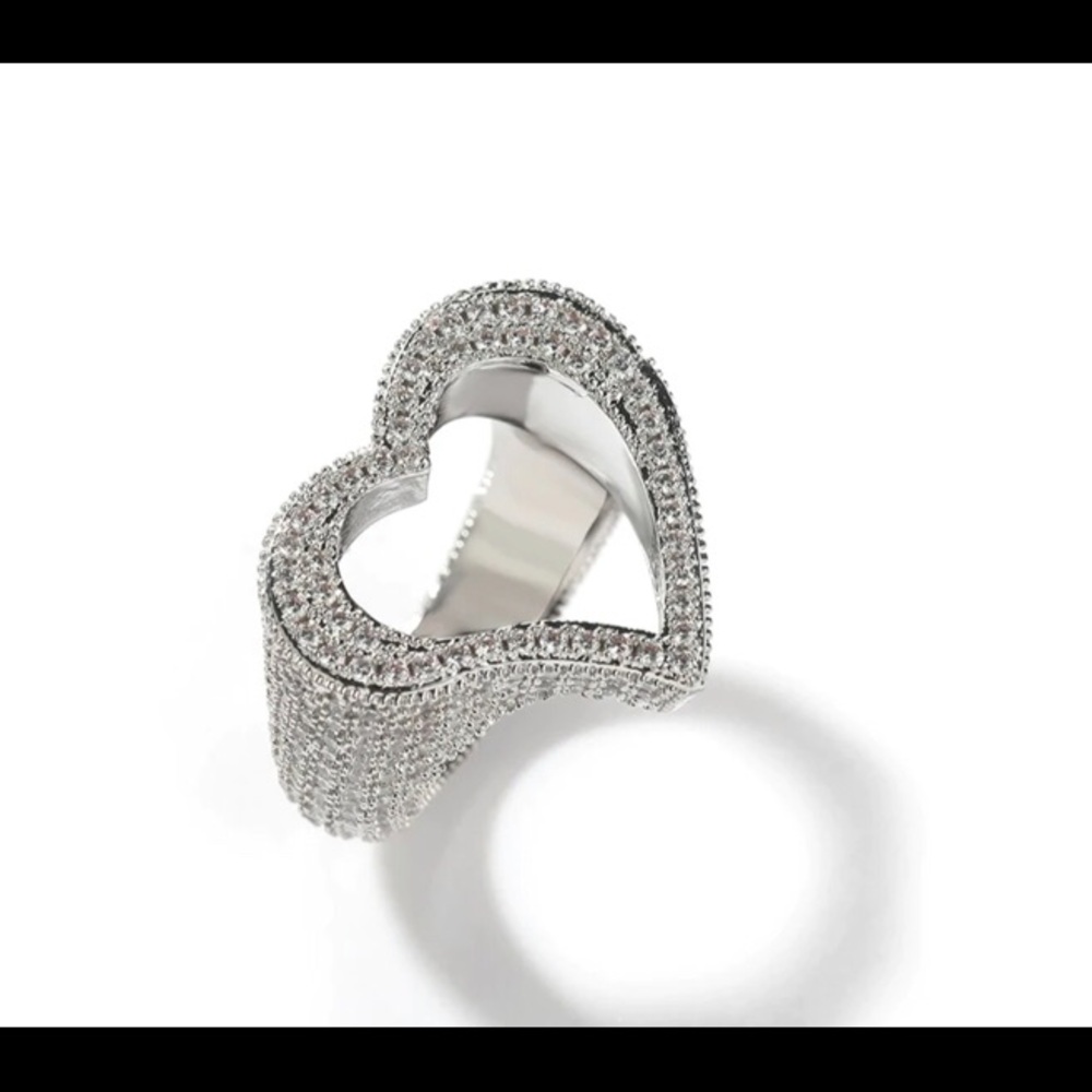 HER LOVE OPEN HEART Ring
